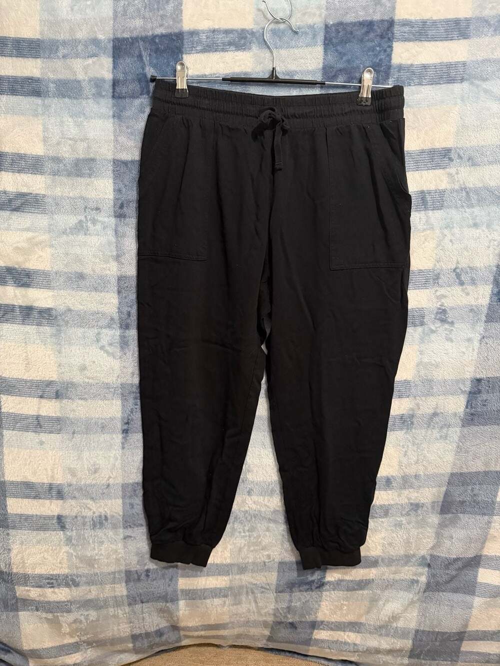 Splendid Black Drawstring Cargo Jogger Pants L